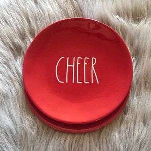 🔥Sale🔥price firm NWOT Rae Dunn set of 2 CHEER 8”